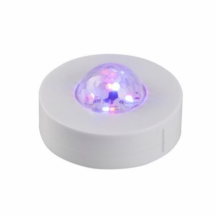 SET 2x LED RGB Prigušiva dekorativna svjetiljka FESTA 3xAAA/4,5V + daljinski upravljač