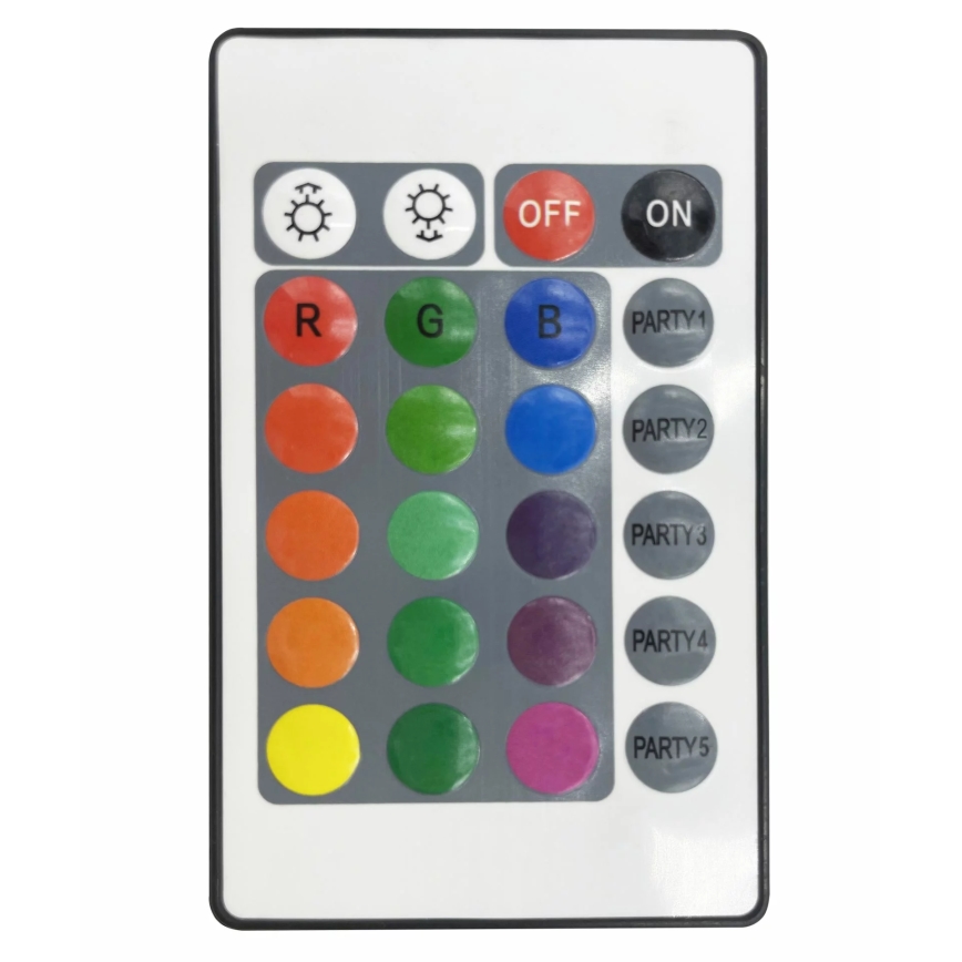 SET 2x LED RGB Prigušiva dekorativna svjetiljka FESTA 3xAAA/4,5V + daljinski upravljač