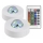 SET 2x LED RGB Prigušiva dekorativna svjetiljka FESTA 3xAAA/4,5V + daljinski upravljač