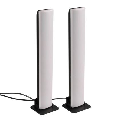 SET 2x LED RGB Prigušiva stolna lampa GAMER LED/5W/5V + daljinski upravljač