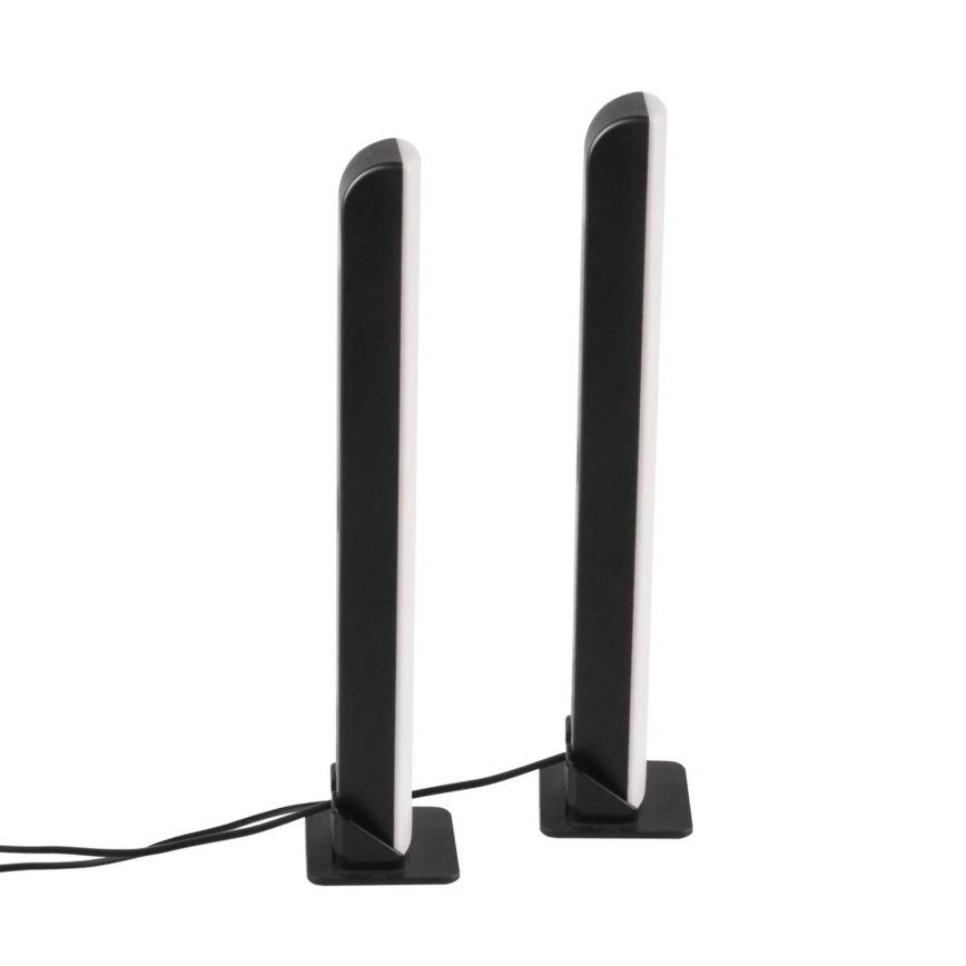 SET 2x LED RGB Prigušiva stolna lampa GAMER LED/5W/5V + daljinski upravljač