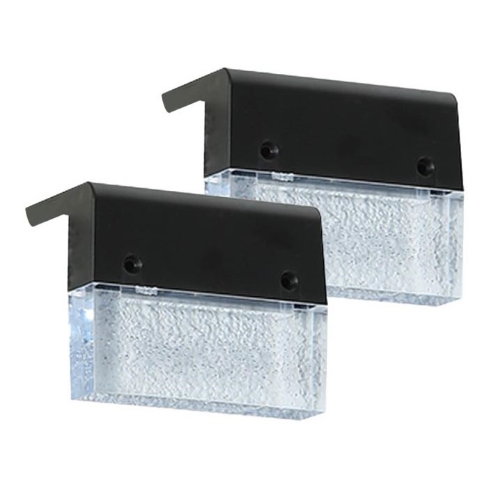 SET 2x LED RGB Solarna zidna svjetiljka LED/1W/1,2V 3500K IP65