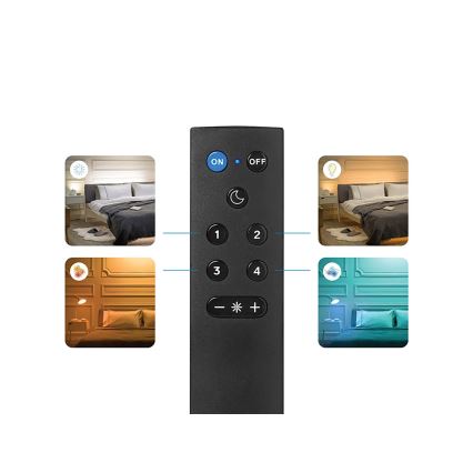 KOMPLET 2x LED RGBW žarulja A60 s mogućnošću prigušivanja E27/9W/230V 2200-6500K Wi-Fi + daljinski upravljač - WiZ