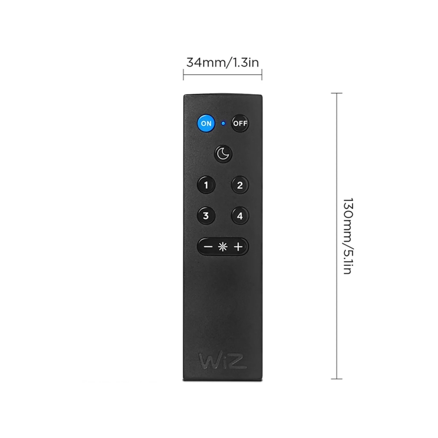 KOMPLET 2x LED RGBW žarulja A60 s mogućnošću prigušivanja E27/9W/230V 2200-6500K Wi-Fi + daljinski upravljač - WiZ
