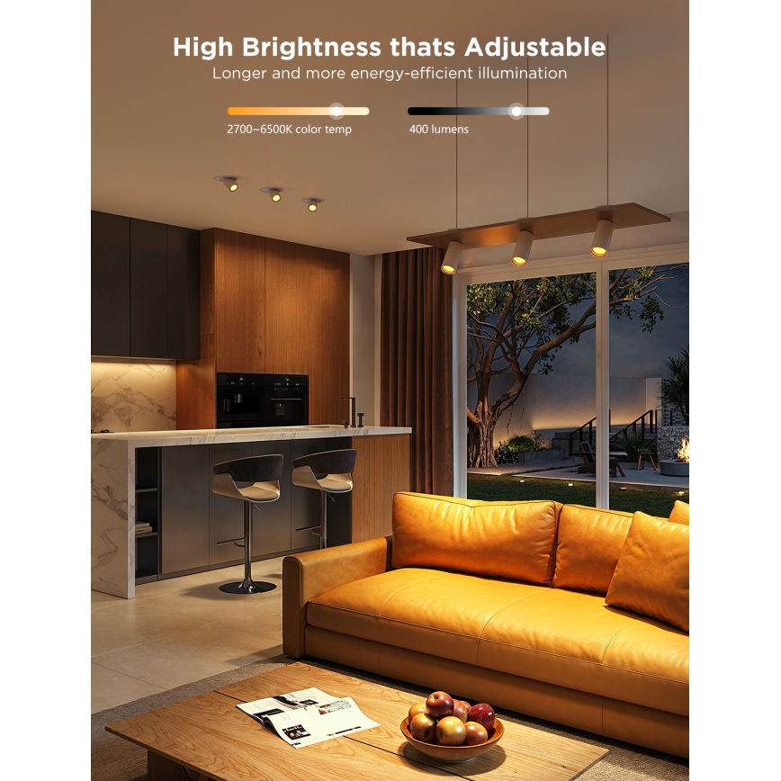 SET 2x LED RGBWW Prigušiva žarulja GU10/4,8W/230V 2700-6500K Wi-Fi - Govee