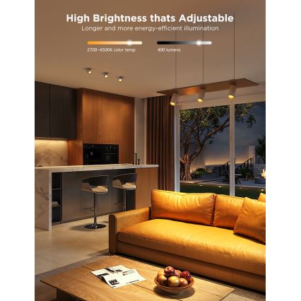 Komplet od 2 LED RGBWW žarulje s mogućnošću prigušivanja MATTER GU10/4,8W/230V 2700-6500K Wi-Fi - Govee