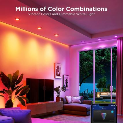 Komplet od 2 LED RGBWW žarulje s mogućnošću prigušivanja MATTER GU10/4,8W/230V 2700-6500K Wi-Fi - Govee