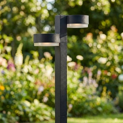 SET 2x LED solarna svjetiljka 2xLED/1W/3,7V 1200 mAh 55 cm IP65 crna