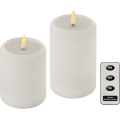 SET 2x LED svijeća LED/4xAA + daljinski upravljač