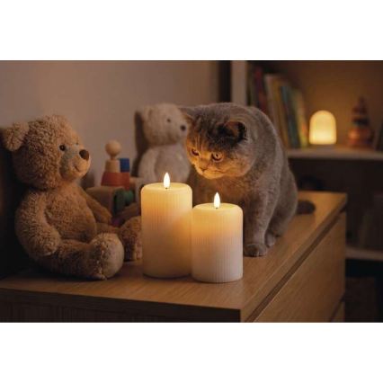 SET 2x LED svijeća LED/4xAA + daljinski upravljač