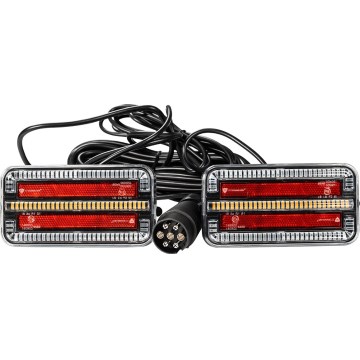 SET 2x LED Svjetlo za prikolicu s dinamičkim pokazivačem smjera LED/12-24V IP65