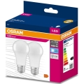 SET 2x LED Žarulja A60 E27/10W/230V 4000K - Osram