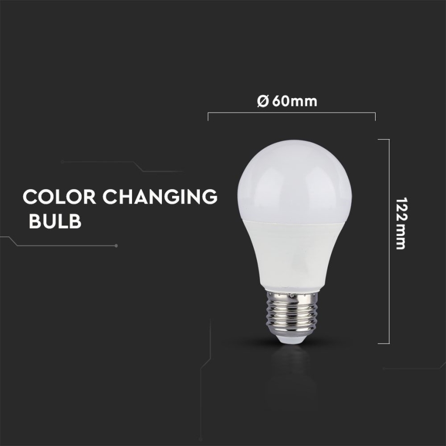SET 2x LED Žarulja A60 E27/9W/230V 3000/4000/6400K