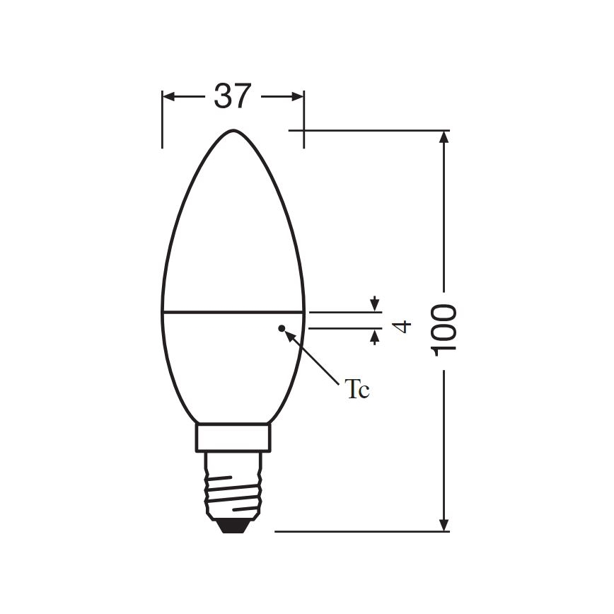 SET 2x LED Žarulja B35 E14/4,9W/230V 3000K - Osram
