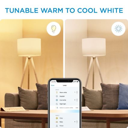 SET 2x LED prigušivačka žarulja C37 E14/4,9W/230V 2700-6500K CRI 90 Wi-Fi - WiZ