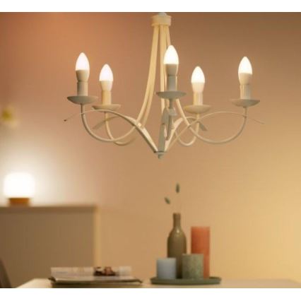 SET 2x LED prigušivačka žarulja C37 E14/4,9W/230V 2700-6500K CRI 90 Wi-Fi - WiZ