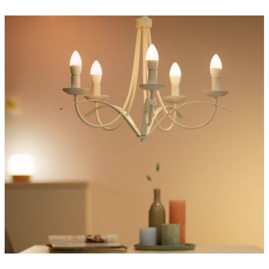 SET 2x LED prigušivačka žarulja C37 E14/4,9W/230V 2700-6500K CRI 90 Wi-Fi - WiZ