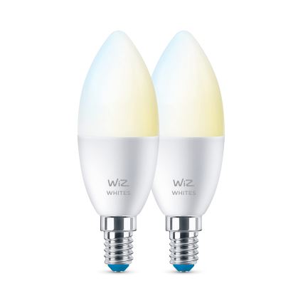 SET 2x LED prigušivačka žarulja C37 E14/4,9W/230V 2700-6500K CRI 90 Wi-Fi - WiZ