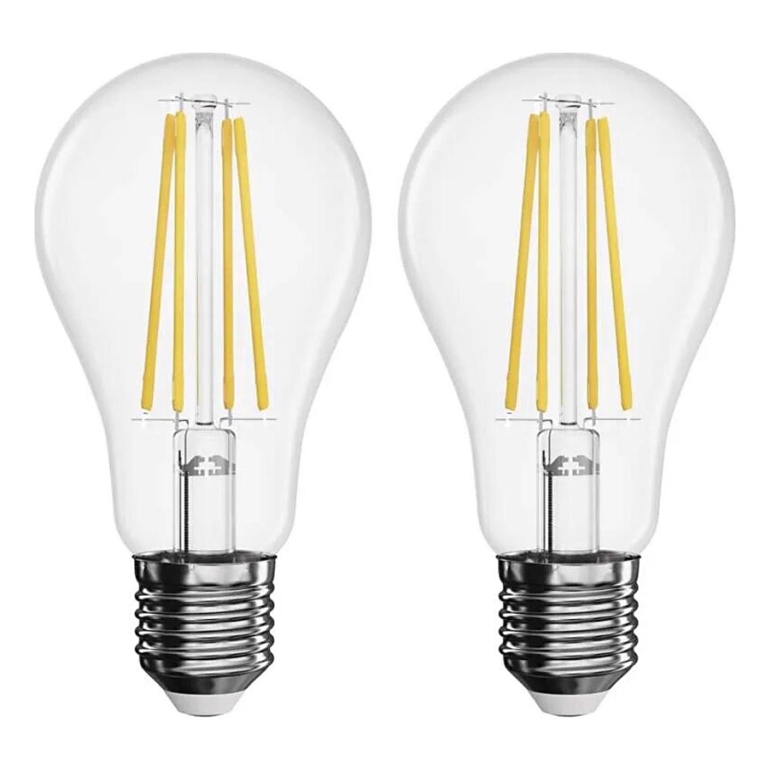 SET 2x LED Žarulja FILAMENT A60 E27/5,9W/230V 2700K