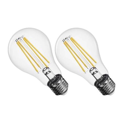 SET 2x LED Žarulja FILAMENT A60 E27/5,9W/230V 2700K