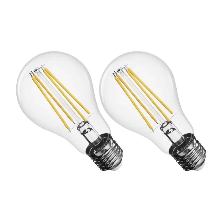 SET 2x LED Žarulja FILAMENT A60 E27/5,9W/230V 2700K