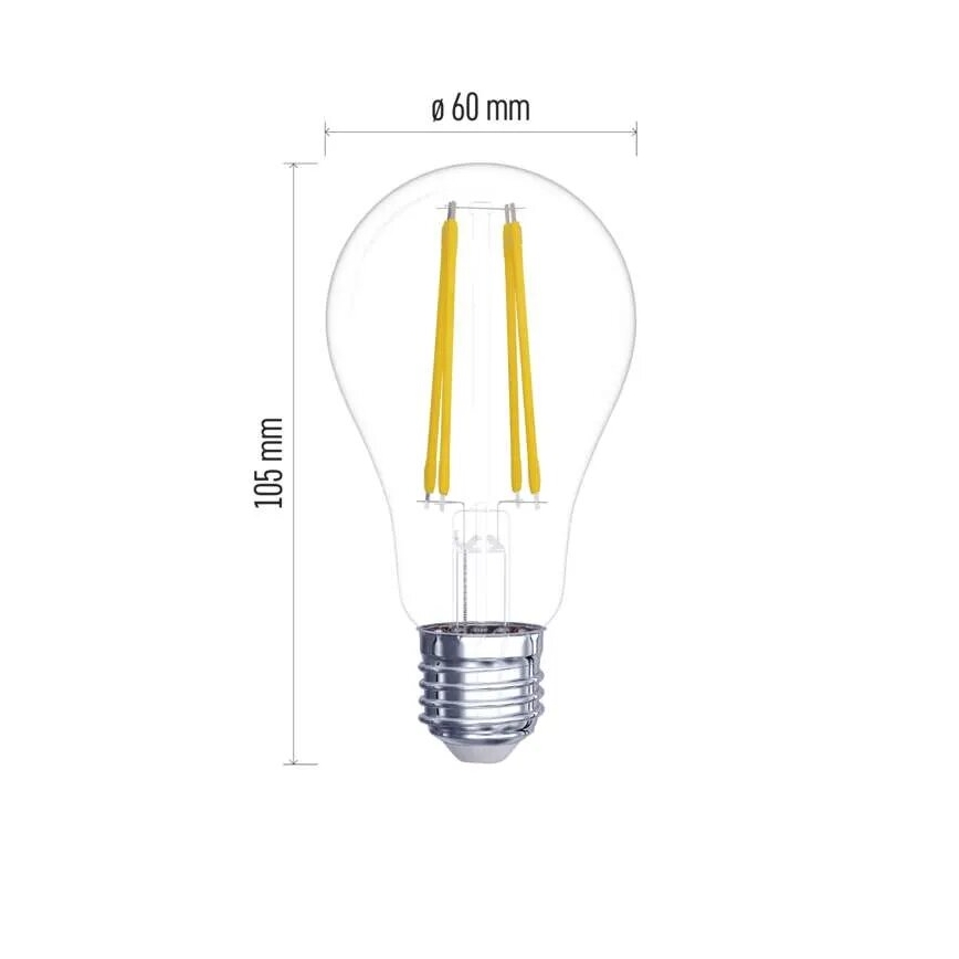 SET 2x LED Žarulja FILAMENT A60 E27/5,9W/230V 2700K