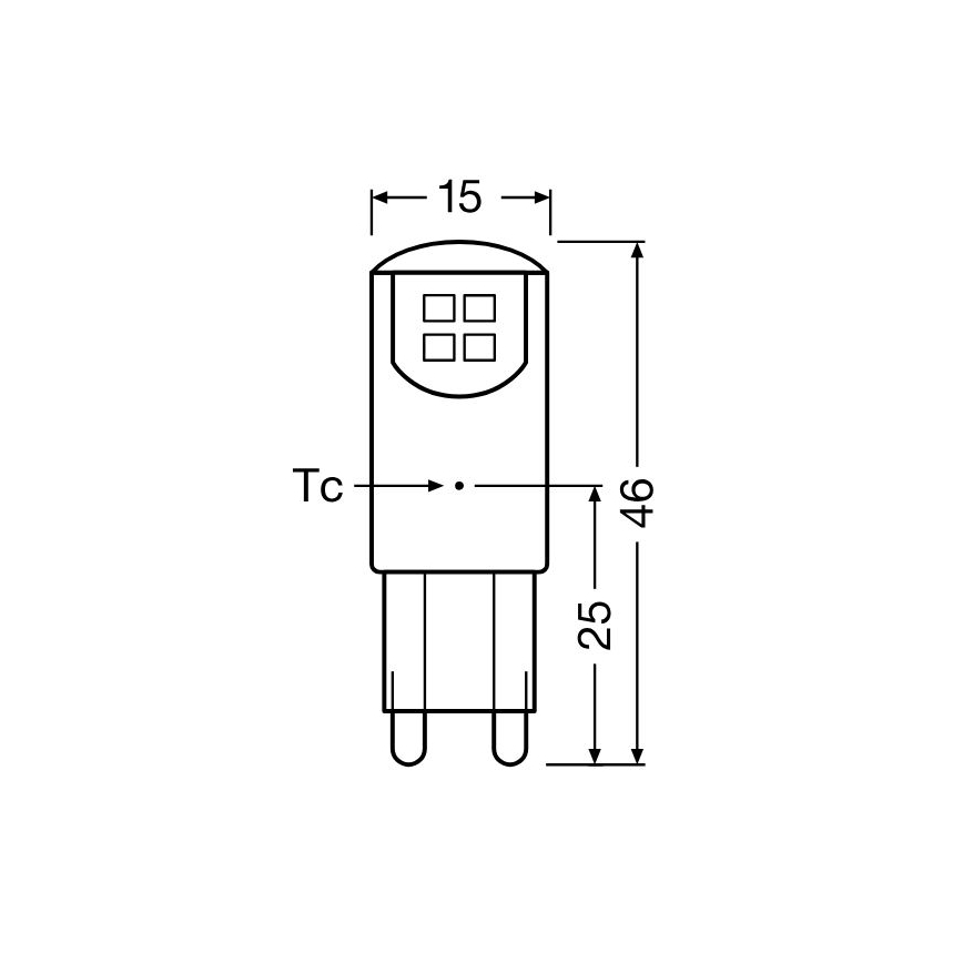 SET 2x LED Žarulja G9/1,9W/230V 2700K - Osram