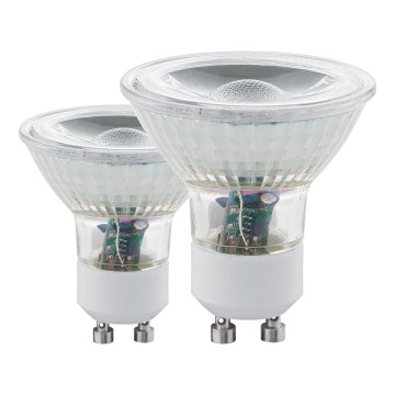 SET 2x LED Žarulja GU10/3,4W 3000K - Eglo 11475