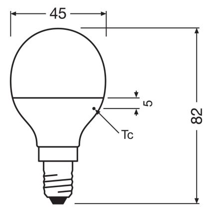 SET 2x LED Žarulja P45 E14/4,9W/230V 3000K - Osram