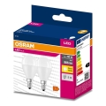 SET 2x LED Žarulja P45 E14/7W/230V 3000K - Osram