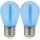 SET 2x LED Žarulja PARTY E27/0,3W/36V plava