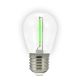SET 2x LED Žarulja PARTY E27/0,3W/36V zelena