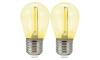SET 2x LED Žarulja PARTY E27/0,3W/36V žuta