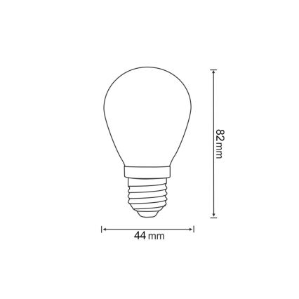 SET 2x LED Žarulja PARTY E27/0,3W/36V žuta