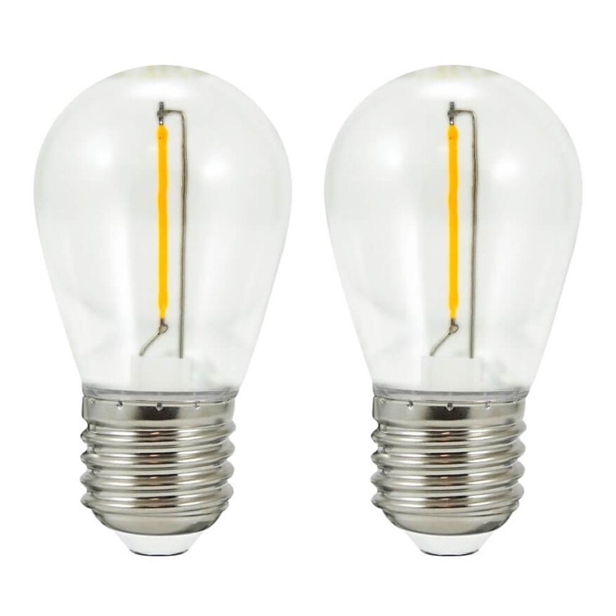 SET 2x LED žarulja PARTY E27/0,5W/36V 2200K