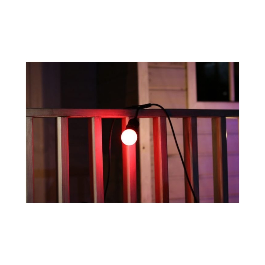 SET 2x LED Žarulja PARTY E27/0,5W/36V crvena