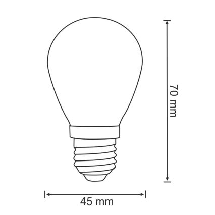 SET 2x LED Žarulja PARTY E27/0,5W/36V