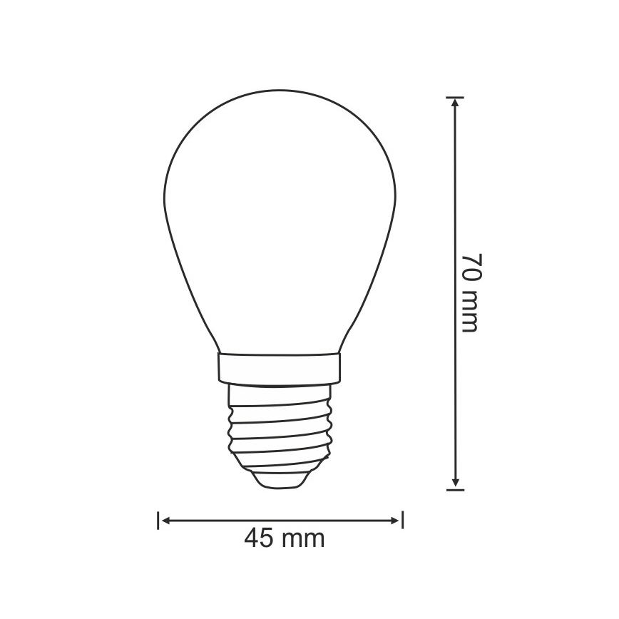 SET 2x LED Žarulja PARTY E27/0,5W/36V