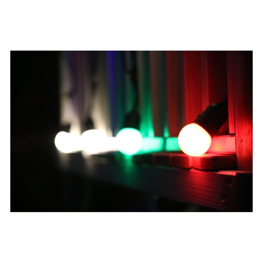 SET 2x LED Žarulja PARTY E27/0,5W/36V zelena