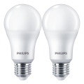 SET 2x LED Žarulja Philips A67 E27/13W/230V 4000K