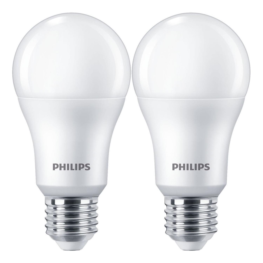 SET 2x LED Žarulja Philips A67 E27/13W/230V 4000K