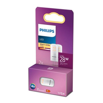 SET 2x LED Žarulja Philips G4/2,7W/12V 2700K