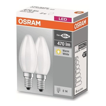 SET 2x LED Žarulja STAR B40 E14/4W/230V 2700K - Osram