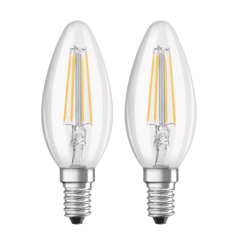 SET 2x LED Žarulja VINTAGE B35 E14/4W/230V 2700K - Osram