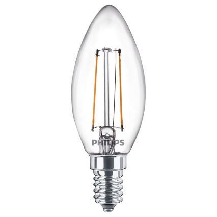 SET 2x LED Žarulja VINTAGE Philips E14/2W/230V 2700K