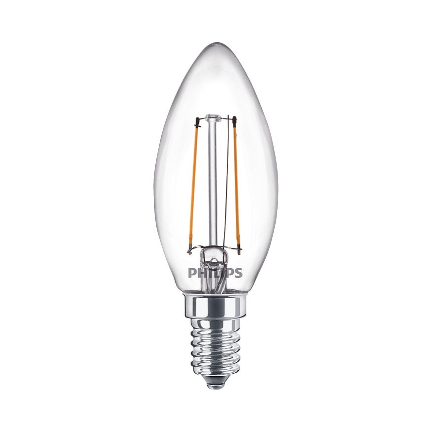 SET 2x LED Žarulja VINTAGE Philips E14/2W/230V 2700K