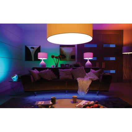 SET 2x LED Žarulja za prigušivanje Philips HUE WHITE AND COLOR AMBIANCE E27/9W/230V