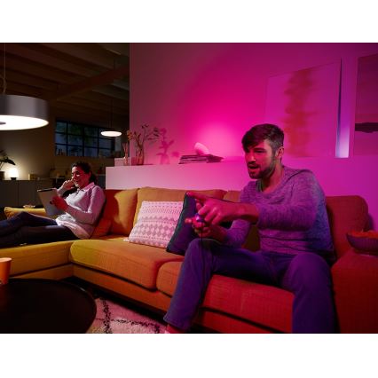 SET 2x LED Žarulja za prigušivanje Philips HUE WHITE AND COLOR AMBIANCE E27/9W/230V