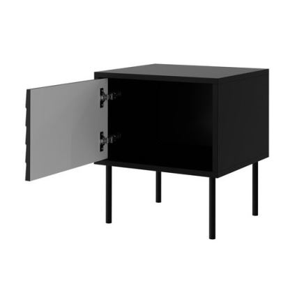 SET 2x Noćni ormarić CORTINA 51x45 cm crna
