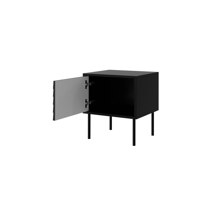 SET 2x Noćni ormarić CORTINA 51x45 cm crna